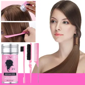 ALIVER Hair Wax Stick Set with Comb for Women & Men, Non-Greasy Hair Styling Tool for All Hair Types, Summer Haircare with Strong Hold Gel & Frizz Control