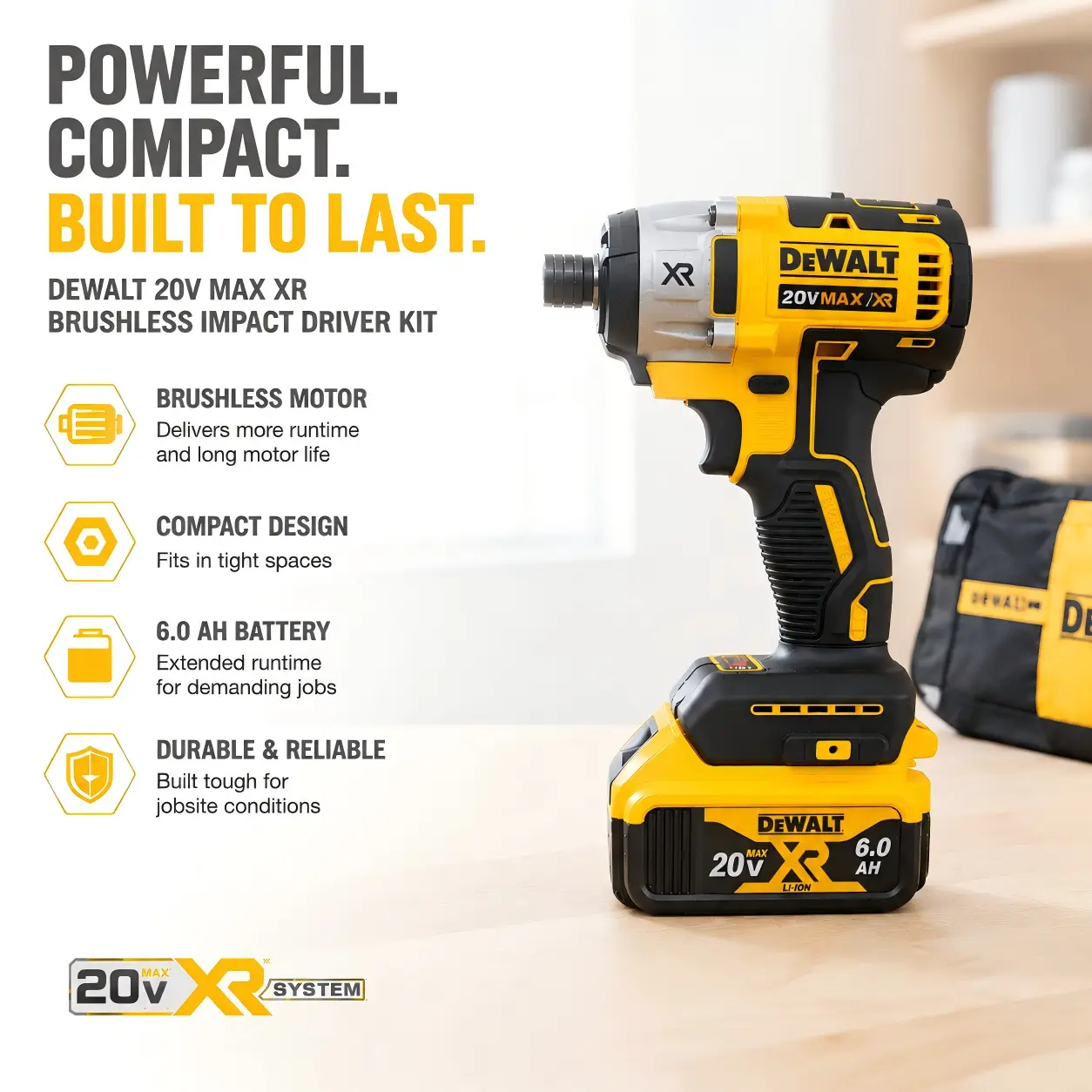 Dewalt DCF887 Impact Driver Drill 3250RPM Speed Brushless motor Power Tools Screwdriver
