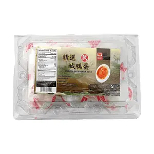 Wei Chuan Premium Cured Salty Duck Eggs - 6 Pack (390g) - Authentic Chinese Delicacy, Ready-to-Eat, Rich Yolk Flavor