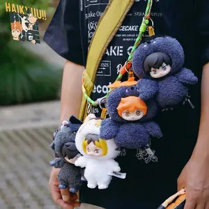 Haikyuu!! Yu Nishinoya Tadashi Yamaguchi Shoyo Hinata Vinyl Plush Pendant Genuine Gong Garbage Dump Battle Series Keychain Gift