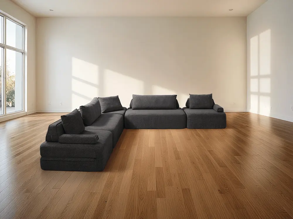 Cushie 7 Seater L-Shaped Modular Sectional Sleeper Sofa