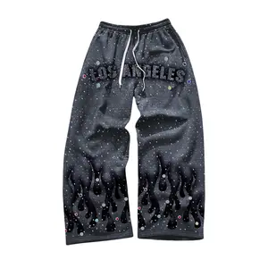 Y2K Baggy Sweatpants Wide Leg Pants Drawstring Waist Loose Trousers