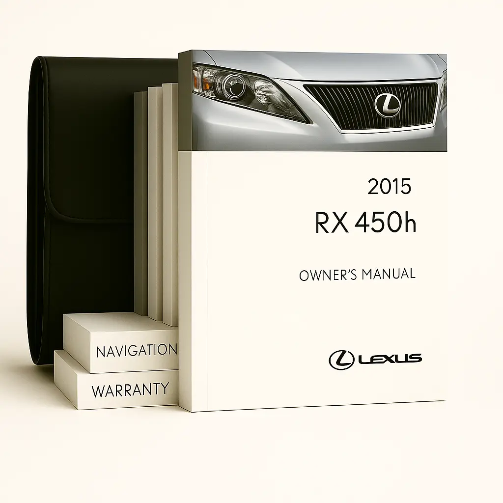 2015 Lexus RX 450h Owners Manual - Complete Set