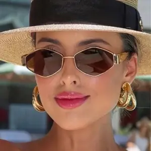 Aviator "DIAMOND" Shape Frames Women Sunglasses @ Shadz GAFAS Metal Frames