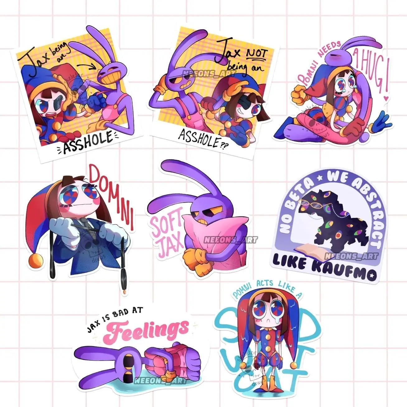 FunnyBunny AO3 Tag Stickers | The Amazing Digital Circus Stickers