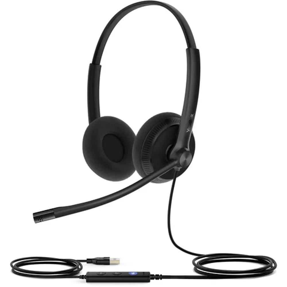 Yealink UH34 Lite Adjustable Stereo USB Headphone, Microsoft Teams-Compatible Audio Accessory