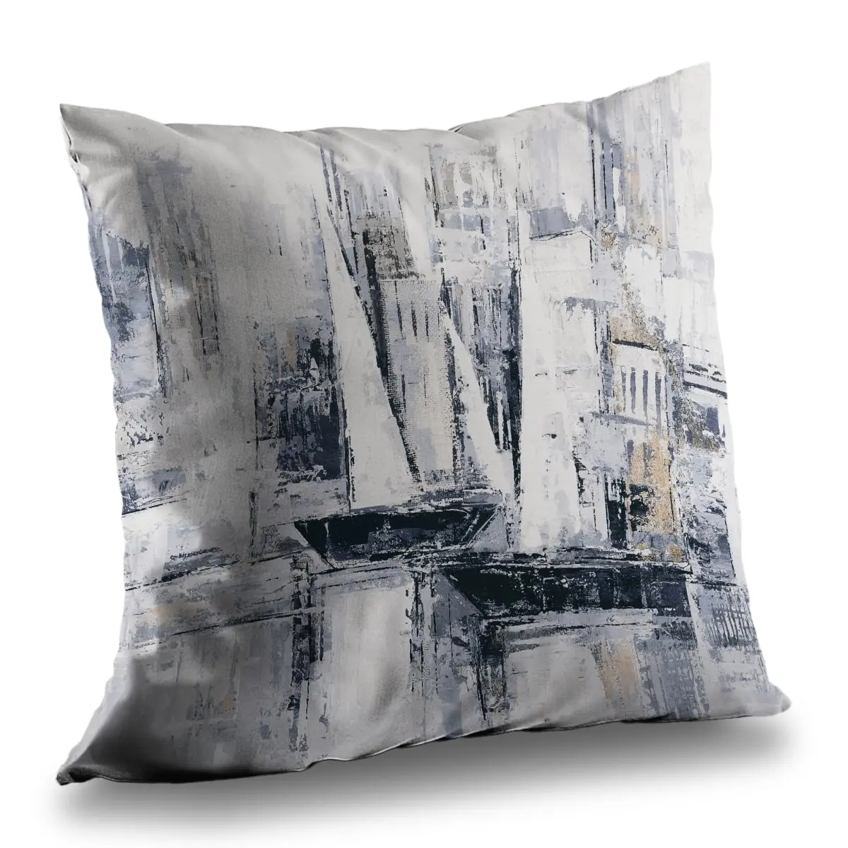 Begin Home Decor C1PT1414P2SAXF 14x14 in. Durable Poly Twill Industrial Nautical Charm Sailboat Throw Pillow, Coastal Home Accent, Modern Design