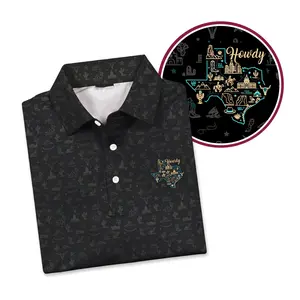 Howdy, Texas Polo for Men, Performance Golf Shirt