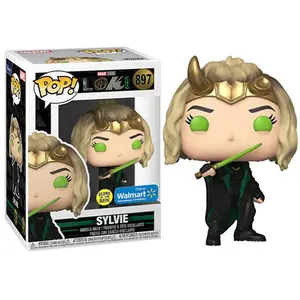 Funko Pop! Sylvie Glow in the Dark, Loki 897 - Walmart Exclusive Vinyl Figure in PopShield Protector