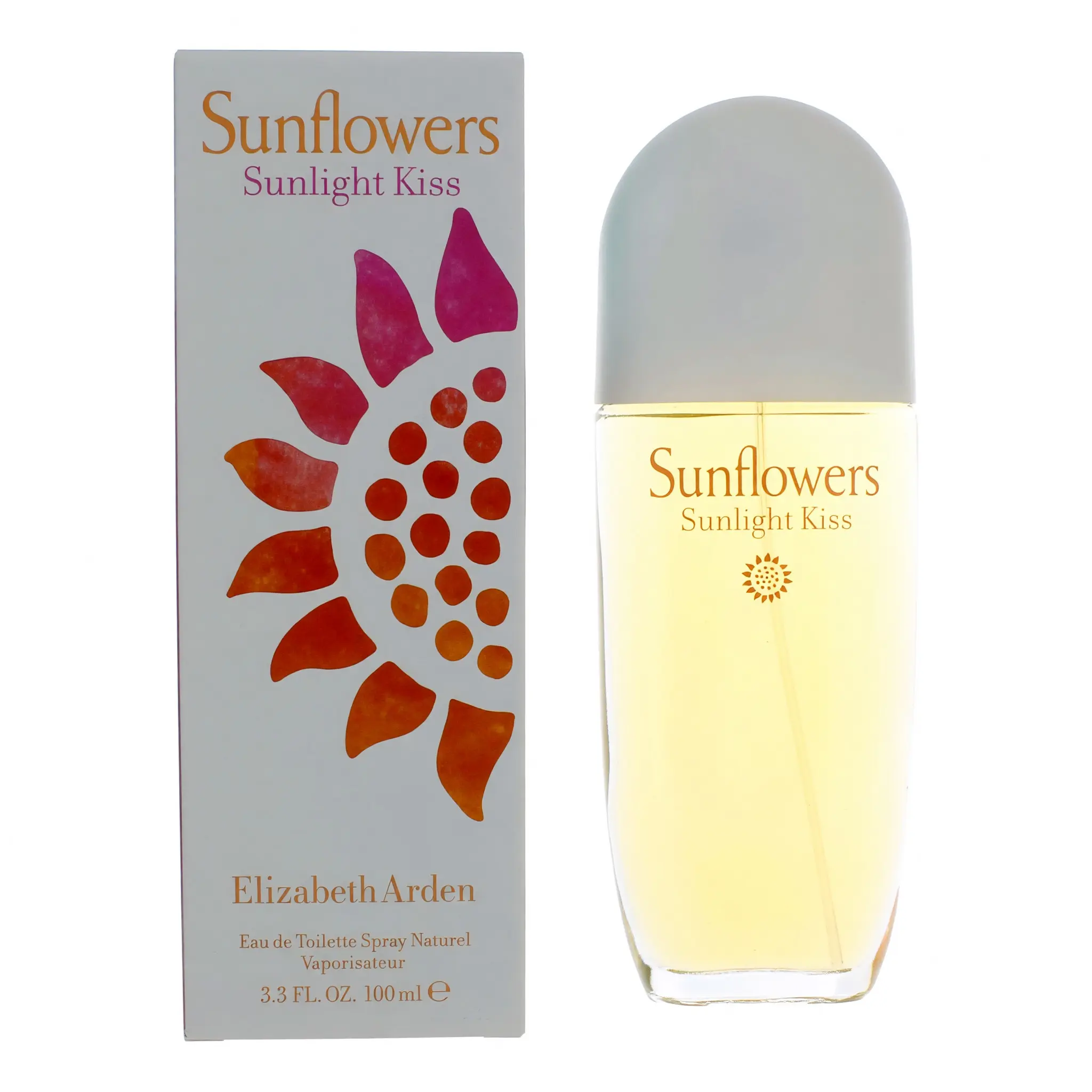 Sunflowers Sunlight Kiss by Elizabeth Arden, 3.4oz EDT Spray women, Spray Bottle, Sunkissed Women's Fragrance, 3.4 Fl Oz, Citrus Fruity, Musk, Solar Musk