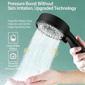 Premium Shower Head with Enhanced Water Flow for Ultimate Relaxation and Refreshment Pressure Boost Without Skin Irritation Upgraded Technology
