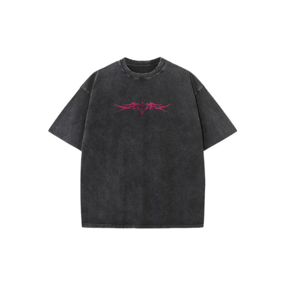 Misa Amane Death Note Unisex Couple T-Shirt Vintage Washed Gothic Anime Graphic Tee Dark Aesthetic Oversized Streetwear