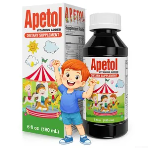 APETOL Appetite Booster Liquid Healthcare Supplement - US-Made Daily Vitamins, Selfcare Support with Zinc for Kids & Adults, Aids Digestive Health, Brain Energy & Vitality - 6 Fl Oz