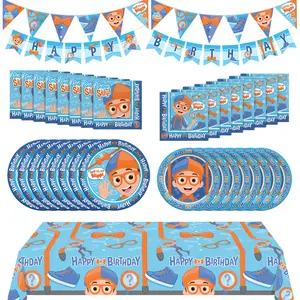 Blippi Party Supplies Complete Set for 16 Guests