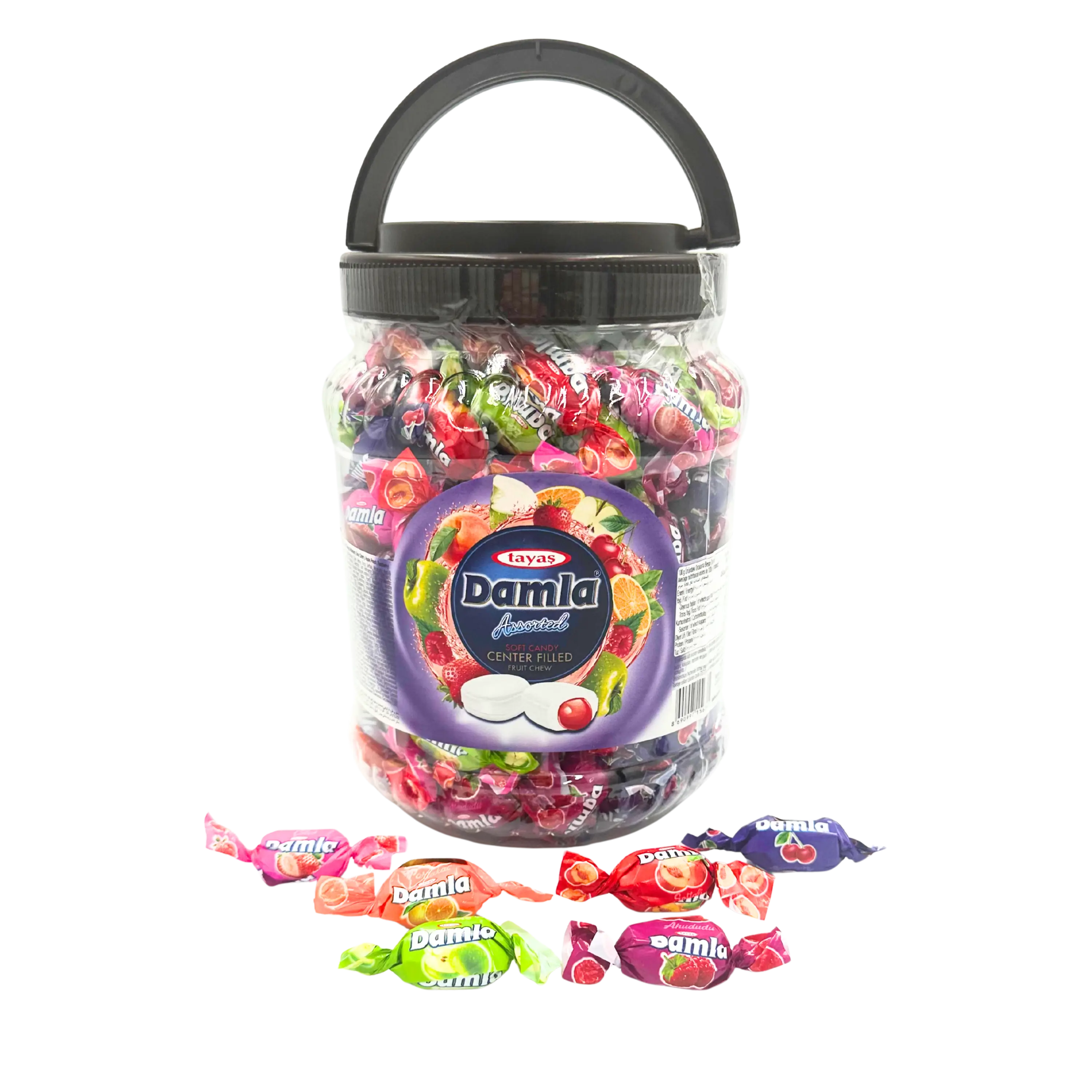 Damla Assorted Soft Candy Center Filled Fruit Chews - 850g Damla Assorted Soft Candy Center Filled Fruit Chews - 850g