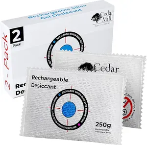 Safe Desiccants - Rechargeable Desiccant Packs for Storage & Moisture Control - Reusable Desiccant Packets & Moisture Absorber -Safe Accessories - 250g