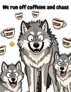 Caffeine and Chaos Cross Stitch