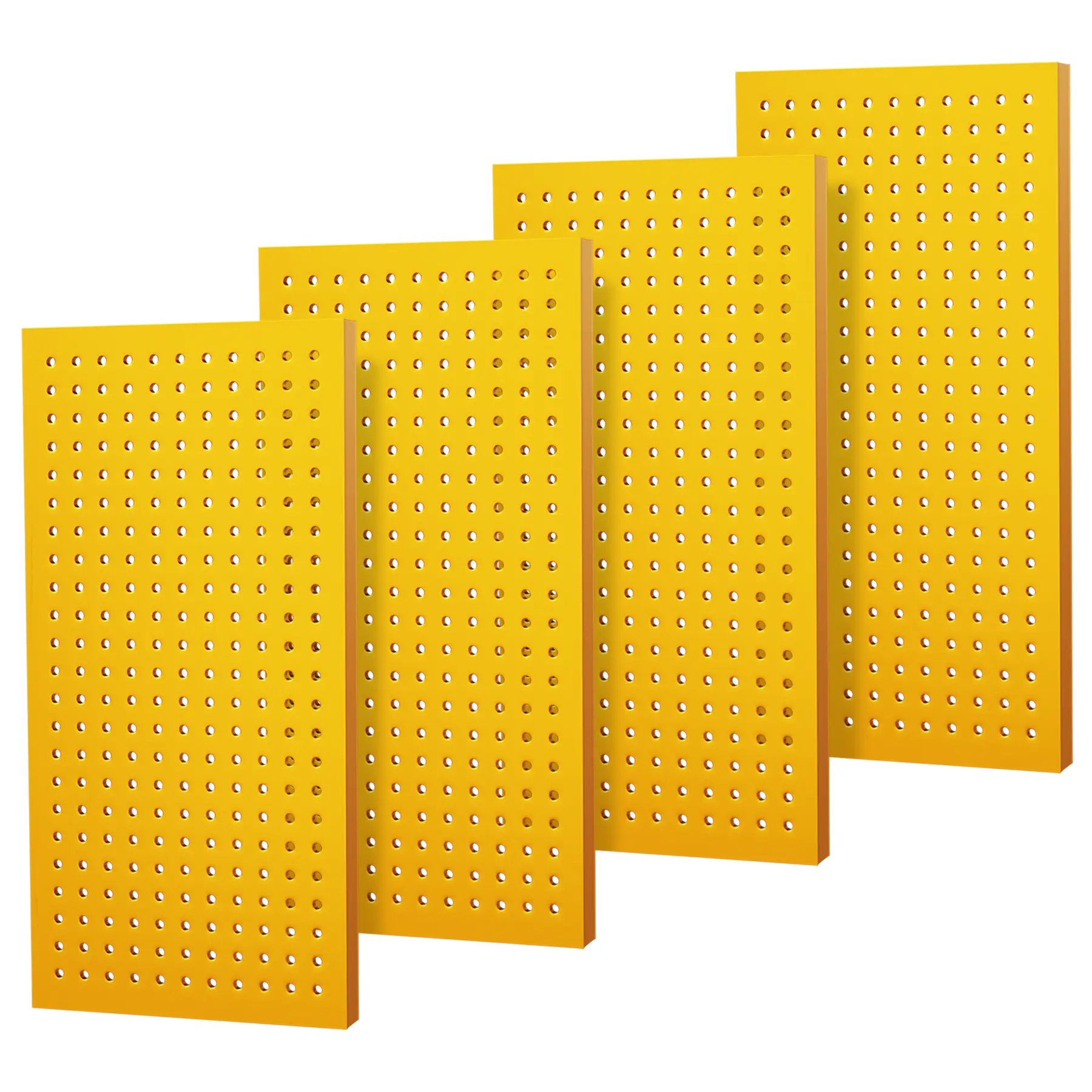 4 Pack Metal Peg Board Panels for Workbench, Shop, Shed Modular Peg Board Organizer Board Kit, pegboard Wall Organizer