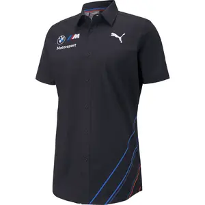 BMW Motorsports Men's Team Button Down Shirt- Gray BMW Motorsports Men's Team Button Down Shirt- Gray
