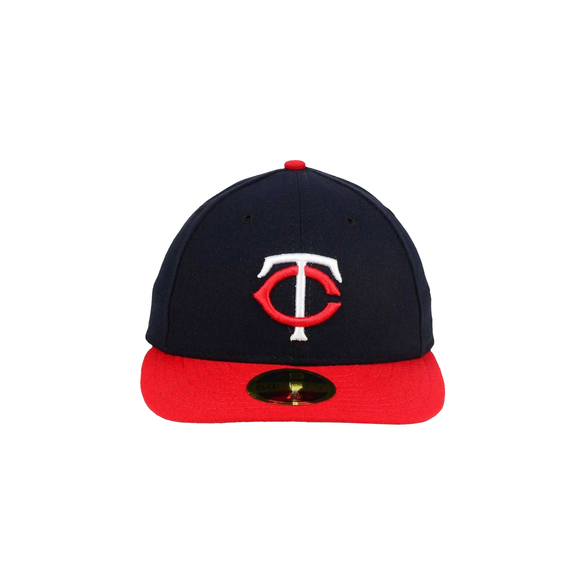 59FIFTY Minnesota Twins Low Profile Authentic Collection Fitted Hat "Black / Red - Brim" NE978