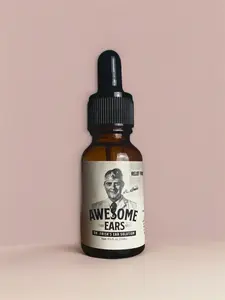 Awesome Ears - Soothing Ear Oil for Dry Itchy Ears - Physician Developed Mineral Oil & Vitamin E Blend - Safe for Hearing Aids & Earbuds - Daily Use