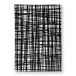 Begin Home Decor CODM1724I0CPWK 17 x 24 in. Abstract Small Stripes - Minimalist Livingroom Door Mat - Home Decor
