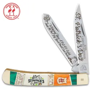 Kissing Crane 2022 St. Patrick’s Day Trapper Pocket Knife