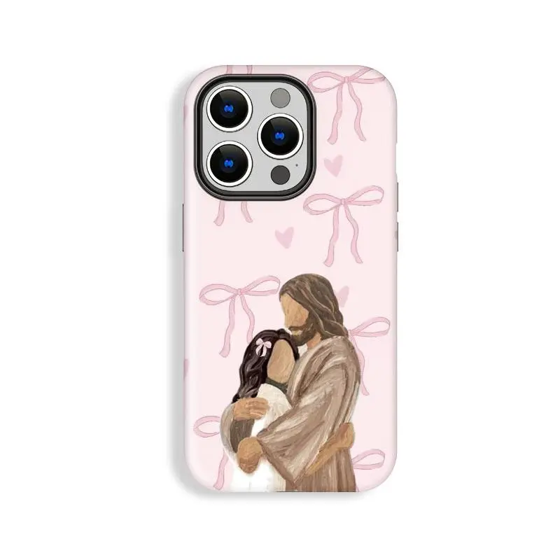 Bowknot Pattern, Love Pattern, Suitable for IPhone17 Pro Max, 17Pro, 16Pro, 15, 14, 13, 12. Beautiful Phone Case | Shockproof Protective Case | Smart Phone Case, A Gift for Girls and Boys