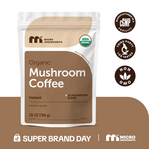 Micro Ingredients Organic Instant 10 in 1 Mushroom Coffee Powder