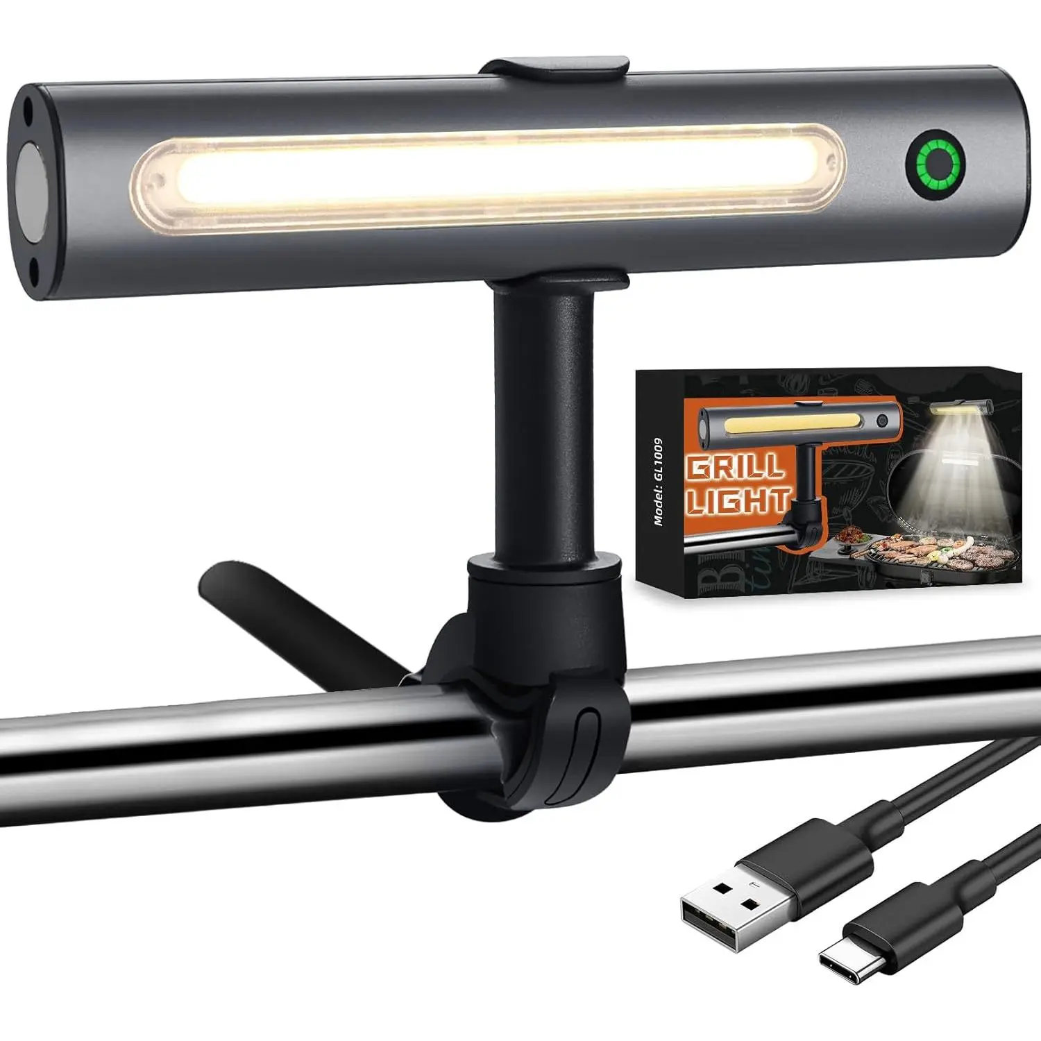 Barbecue Grill Light Designed for  & Weber Grill,  Griddle Accessories, Rechargeable LED Light for Outdoor, Grilling Accessories,  BBQ Grilling  for Men Dad Him