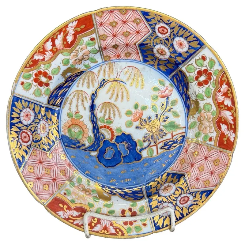 Antique Early Coalport Handpainted Porcelain Cabinet Plate
