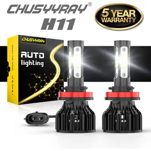 H11 LED Headlight Low Beam Bulbs, COB Light, IP67 Rated, Universal Fit for Pontiac G6 GT 4-Door Sedan 3.5L (2005-2010)