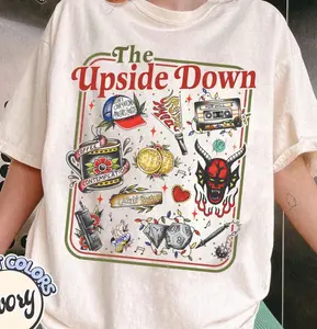[Sale up to 20% + FREE SHIP] Welcome To The Up & Side Down Shirt, Stranger Things Shirt, TV Series Shirt, Christmas Movie Gift, Steve, Max, Eleven, Will, Mike Shirt