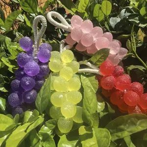 Handmade DIY Crystal Grape Soap Gift Box Transparent Gem Grape Bunch Soap Set For Gift & Daily Use