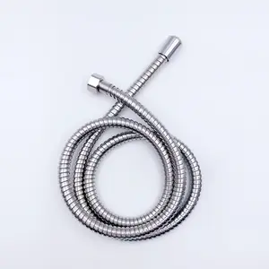 1.5m Stainless Steel Shower Hose, Silver Color Explosion-Proof Shower Head Tube, Bathroom Accessories, Durable and Rust-Free