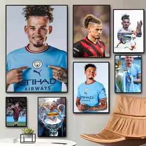 Man City Midfielder K-Kalvin Phillips Poster Poster Waterproof Moisture-proof Scratch-resistant Durable HD And Sticky Suitable For Gifting And Wall Decoration In The Living Room Bedroom Cafe Bar Corridor