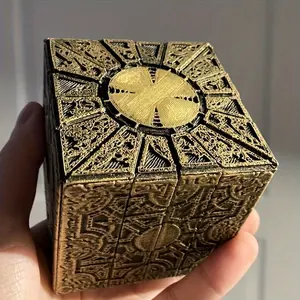 Hellraiser Decor Puzzle Box - Lemarchand Configuration Lock, Plastic PVC Material, Halloween Furniture Decoration