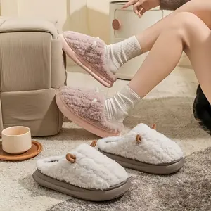 Cute Animal Ear Fuzzy Slippers - Super Warm Cozy House Slippers for Winter winter warm fleece