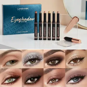 8-Color eyeshadow stick set, waterproof and not easy to smudge eyeshadow discoloration