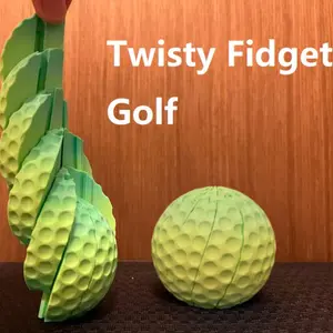 3D Printed Twisty Fidget Egg - Creative Stress Relief Toy Ornament