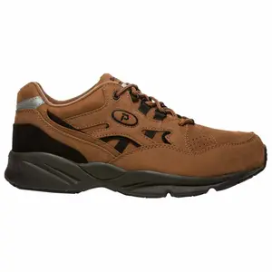Propet Mens Stability Walker Walking Walking Sneakers Shoes - Brown