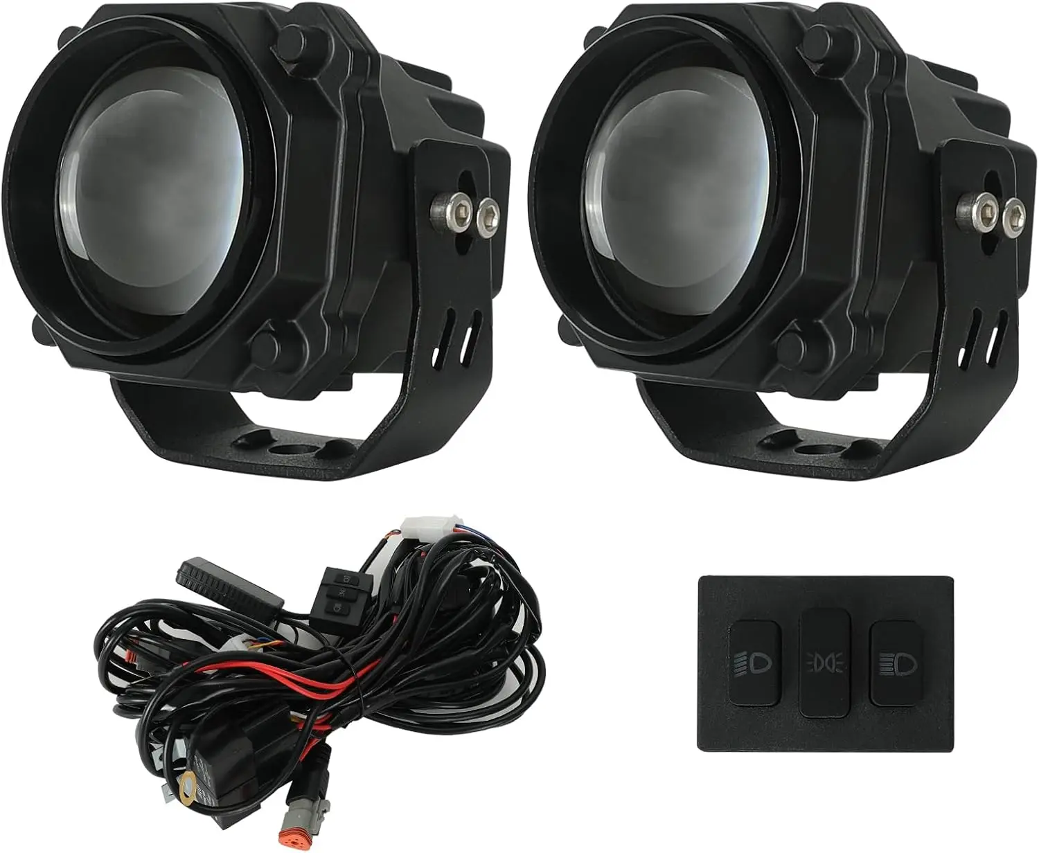 SUNPIE Whipless LED Whip Lights Larger Brighter Spot Beam Pod Lights w/1.5-2in Roll Bar Mounts RGBW Alien Lights for SXS Compatible with Polaris RZR Can-Am Maverick X3 CFmoto Kawasaki, Multi-Color