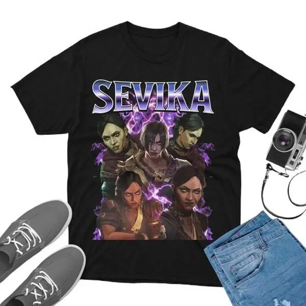 Vintage League Of Legends Sevika Arcane T-shirt - Unisex Anime Streetwear Apparel For Fans Of Lol - Andise Tshirt