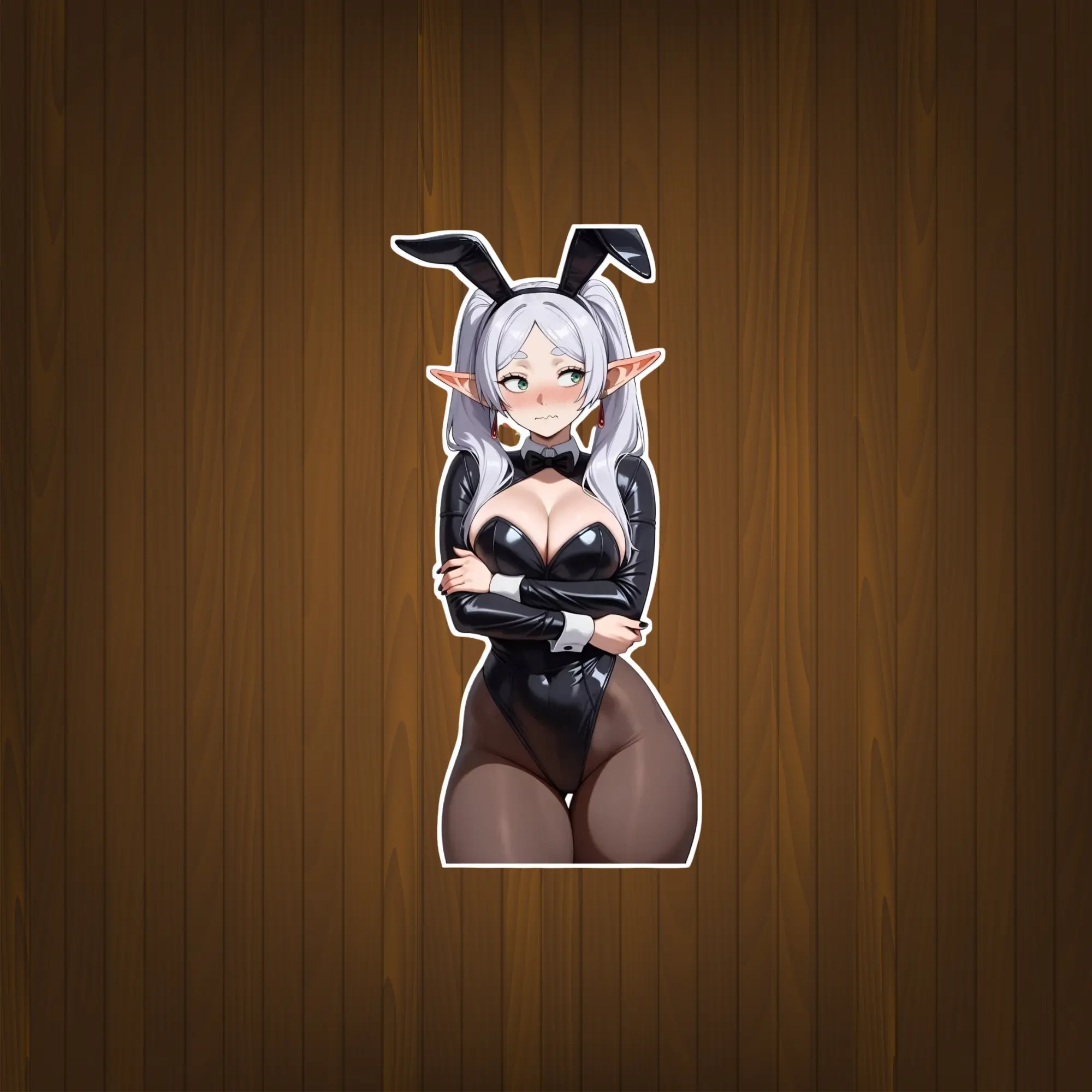 Frieren Fantasy Anime Sticker, Elf Mage Illustration, Otaku Gift Decal
