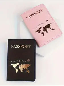 Passport Holder Set, Passport Cover, Passport Wallet, Travel Essentials, Fashionable Travel Document Organizer, Casual Style, Perfect for Holidays & Gifts, Unisex Design