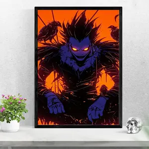 Ryuk, Dark and Mysterious, Death Note Anime Poster, Home Decor, Wall Art