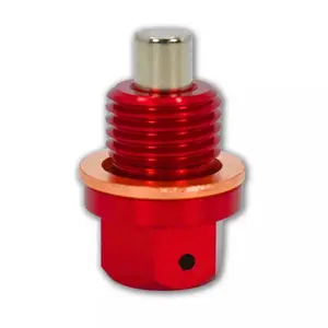 12x1.25MM Red Racing Magnetic Engine Oil Pan Drain Plug Kit