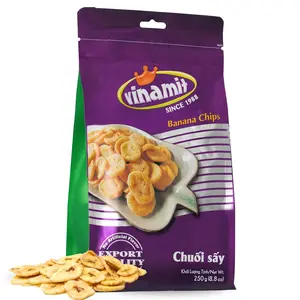 Vinamit Dried Banana Chips |   Unsweetened Banana Chips |   8.8 oz Bag |   Naturally Sweet, NonGMO, GlutenFree  No Added Sugar |   Rich in Potassium |   Ideal for Travel, Healthy Snacking