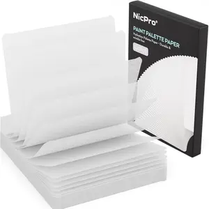 Nicpro 100 Sheets Wet Palette Paper Refillment, Only Designed for Stay Wet Pallet to Save Paints and Keep Wet for Miniature & Model Painting, 40K and Acrylic Painting