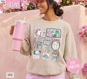 Nurse Collage Sweatshirt, Trendy Women's Sweater